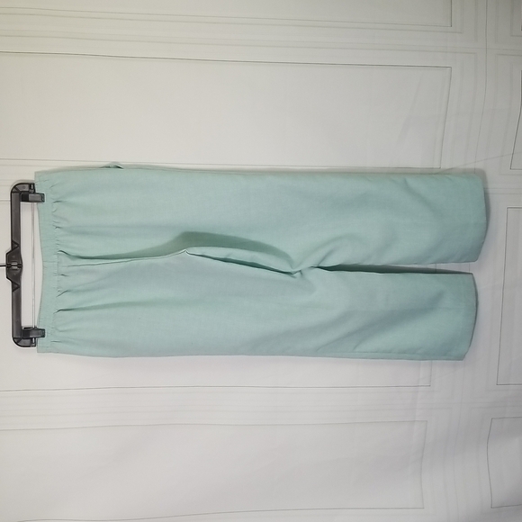 Alfred Dunner SZ 10 Pants Slacks Seafoam Green Pull On Flat Front Granny Core - Picture 4 of 8